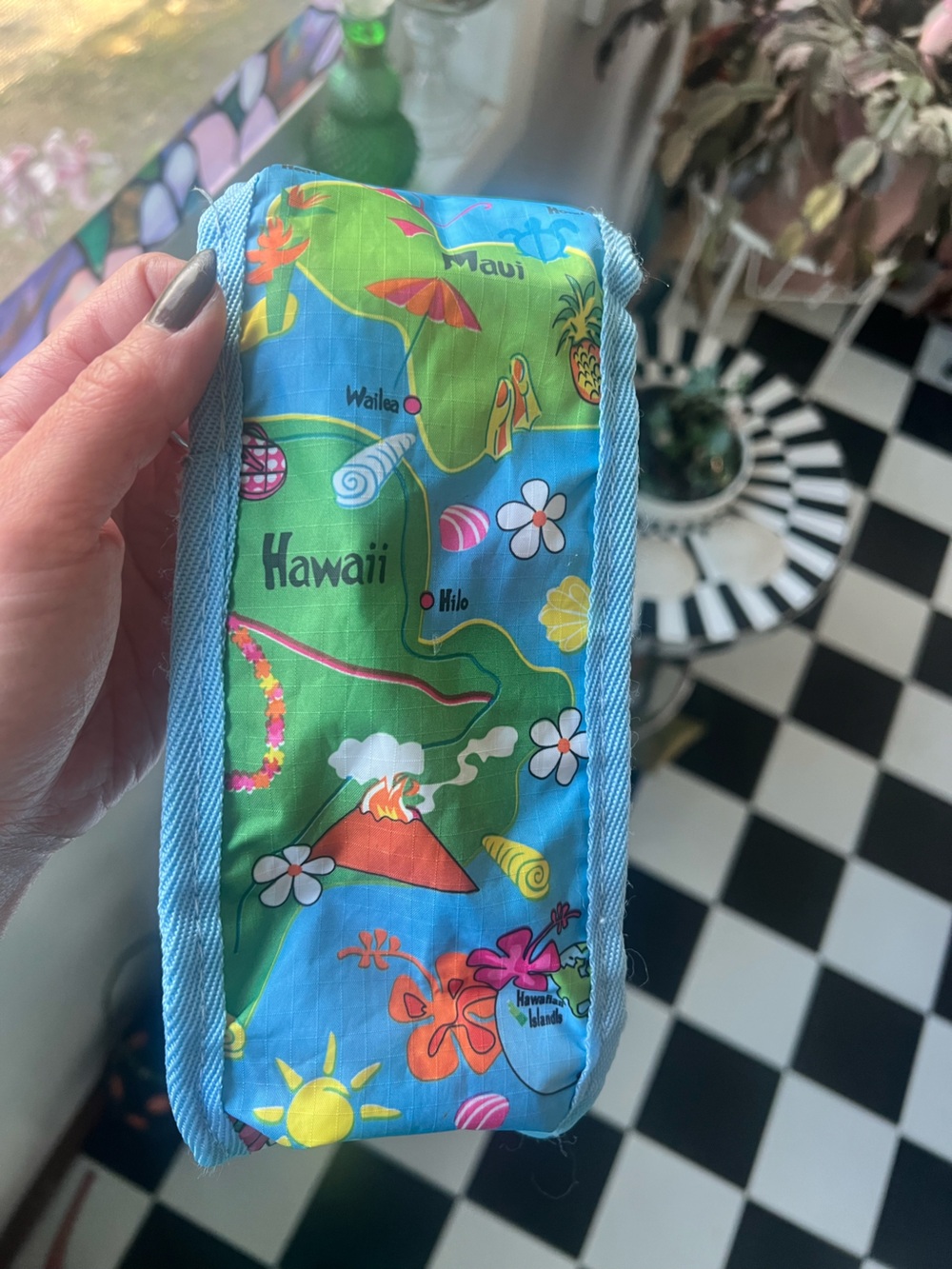 Vtg Hawaiian themed LeSpotsac purse - Picture 5 of 9